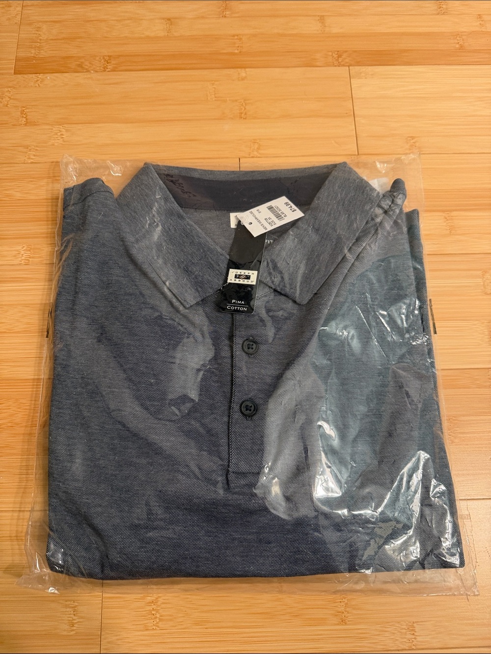 Joseph Abboud Heathered Navy Polo Shirt